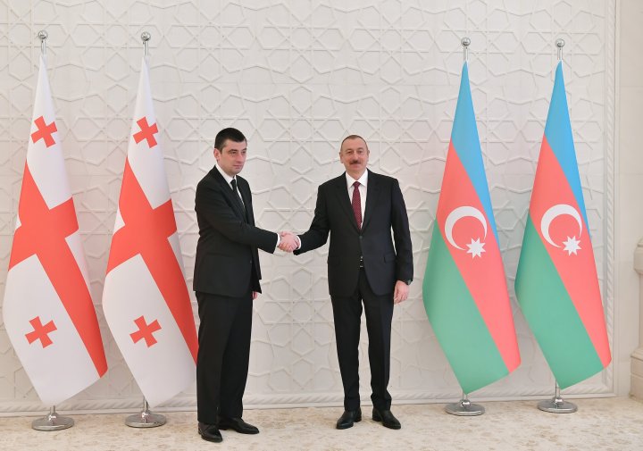 Azərbaycan Prezidenti Gürcüstanın Baş Nazirini qəbul edib