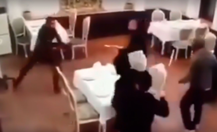 Moskvada azərbaycanlıların restoranına hücum - VİDEO