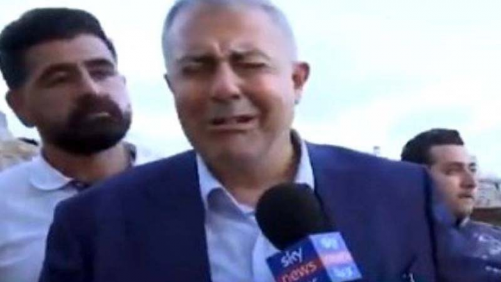 Beyrut qubernatoru ağladı (VİDEO)