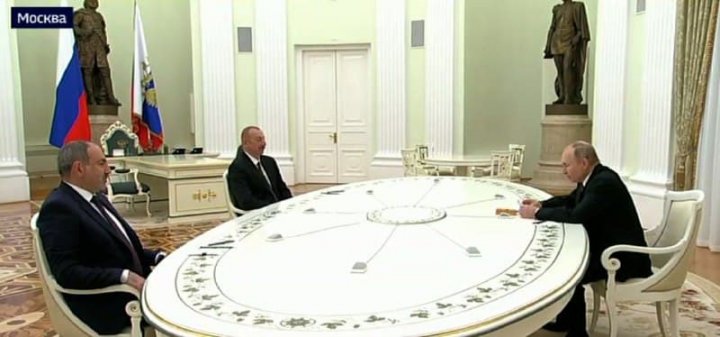 Moskvada İlham Əliyev, Vladimir Putin və Nikol Paşinyan arasında görüş başlayıb - CANLI YAYIM