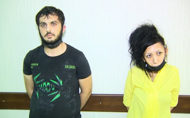 Bakıda narkotik satan qadın və tanışı saxlanılıb - VİDEO