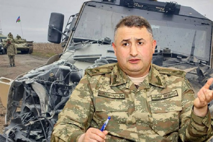 General-mayor Hikmət Həsənov danışdı: “Avtomobilim minaya düşüb” - FOTO/VİDEO