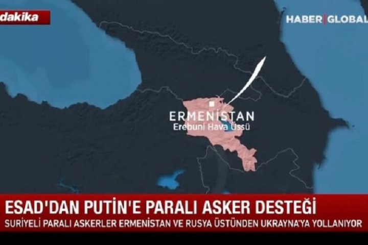 “Haber Global”: “Suriyalı muzdlular Ermənistandan keçərək Ukraynaya yollanır” - VİDEO