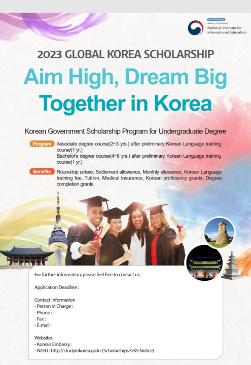 Koreyada bakalavr təhsili üçün “Qlobal Koreya” təqaüd proqramına qeydiyyat davam edir