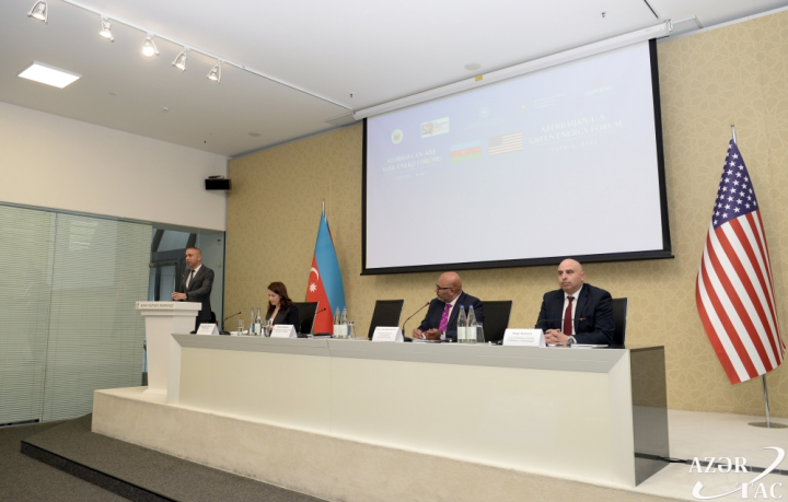 Bakıda Azərbaycan-ABŞ “Yaşıl enerji” forumu keçirilib