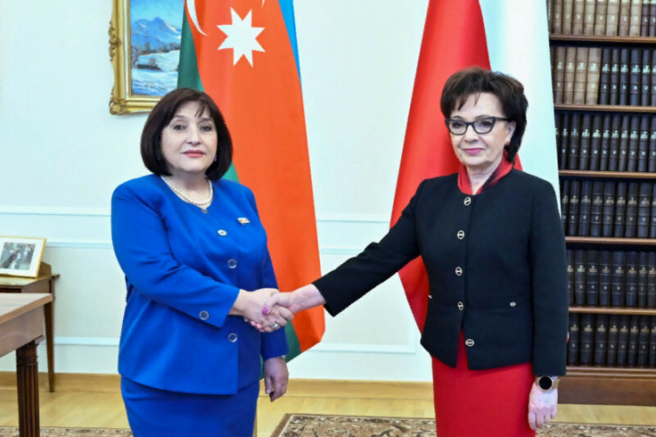 Sahibə Qafarova Polşa Seyminin başçısı ilə görüşüb