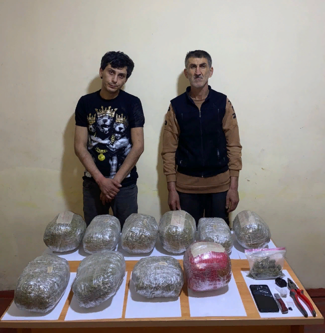 On kiloqrama yaxın narkotik vasitənin İrandan Azərbaycana keçirilməsinin qarşısı alınıb