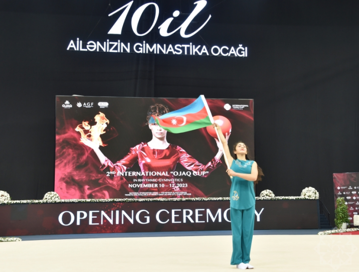 Bədii gimnastika üzrə 2-ci "Ocaq" Beynəlxalq Kubokunun təntənəli açılışı olub