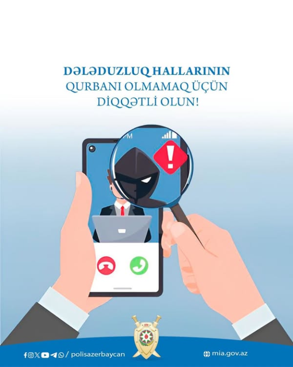Dələduzluq hallarının qurbanı olmayın: DİN