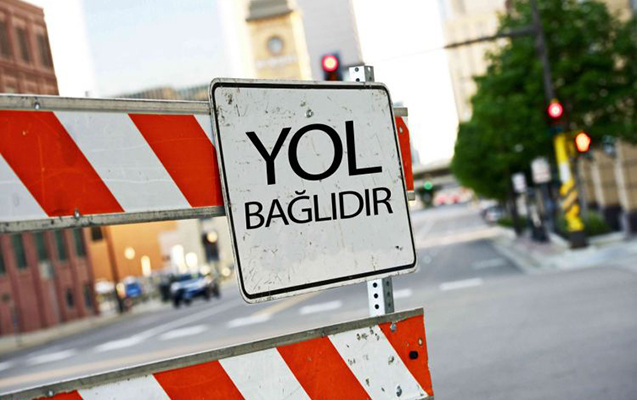 Bu yol bağlı olacaq