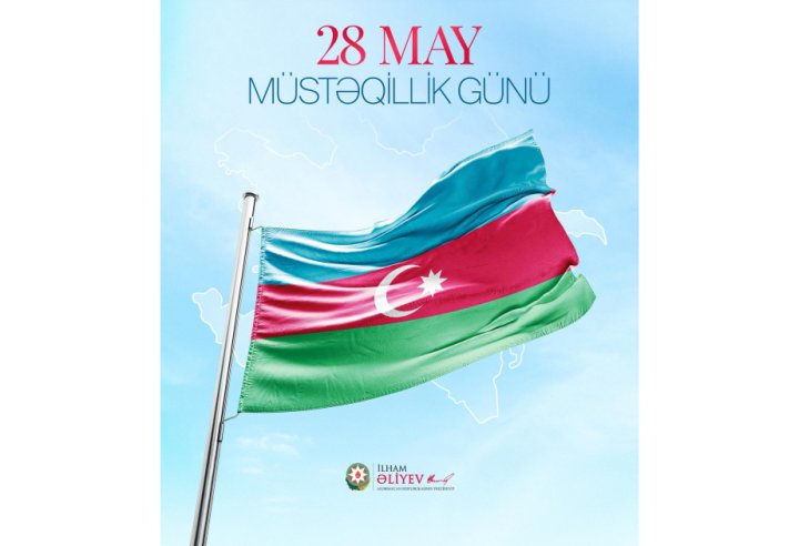 İlham Əliyev Müstəqillik Günü münasibətilə paylaşım edib