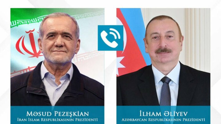 İlham Əliyevlə Pezeşkian arasında telefon söhbəti olub
