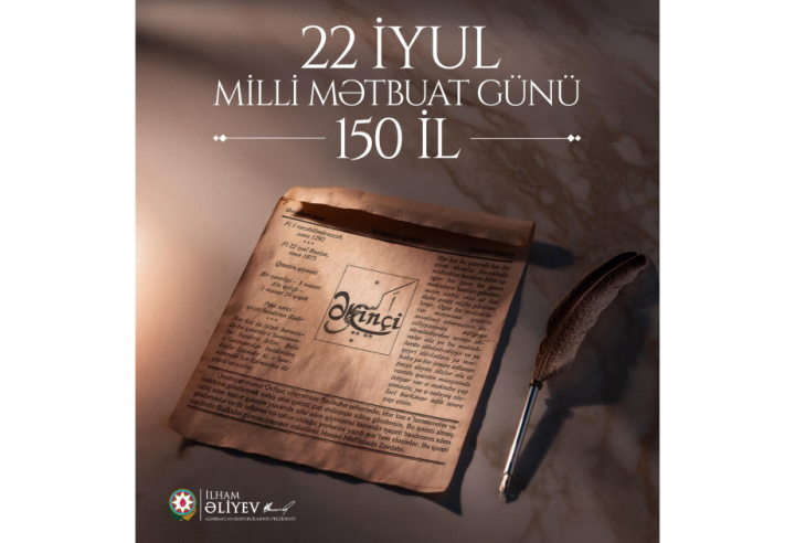 İlham Əliyev Mətbuat Günü ilə bağlı paylaşım edib