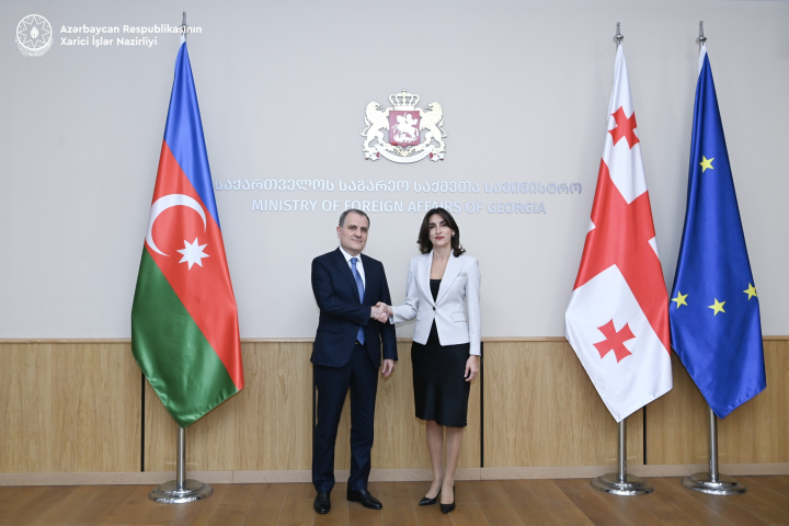 Ceyhun Bayramovun Gürcüstanın XİN rəhbəri ilə görüşüb