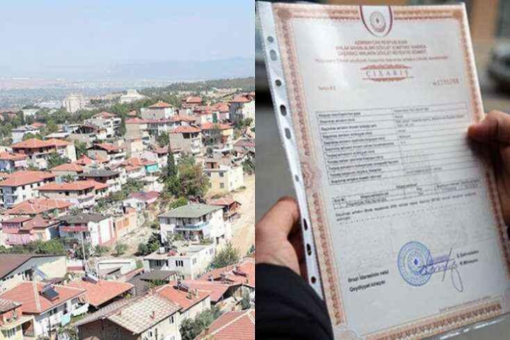 Sənədsiz evlərə çıxarışların verilməsində yenilik: Qanunla 15 gün vaxt veriləcək