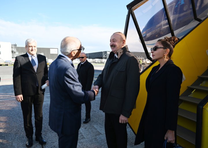 İlham Əliyev Danimarkaya işgüzar səfərə gəlib