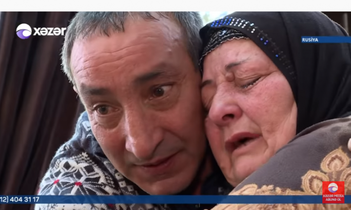 Azərbaycanlı ana Ermənistana aparılan oğluna qovuşdu - VİDEO