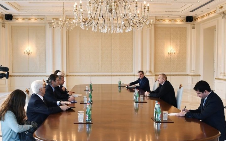 İlham Əliyev Minsk qrupunun Fransa və ABŞ-dan olan həmsədrlərini qəbul edib
