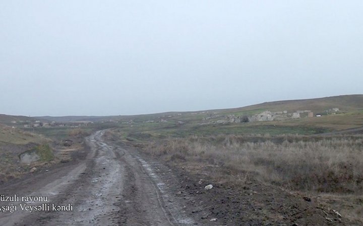 Füzuli rayonunun Aşağı Veysəlli kəndindən videogörüntülər