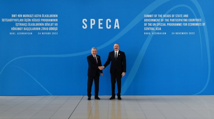 Prezident İlham Əliyev Bakıda keçirilən SPECA-nın Zirvə görüşündə iştirak edir