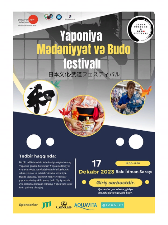 Bakıda Yaponiya Mədəniyyət və Budo Festivalı keçiriləcək