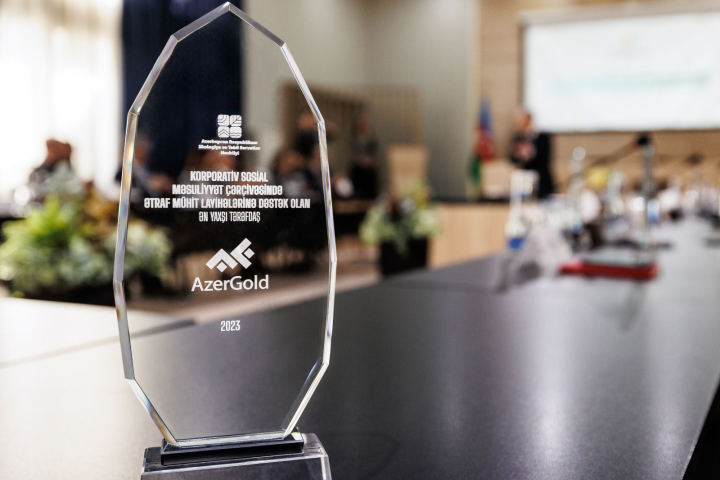 AzerGold” QSC ekoloji sahədə “2023-cü ilin ən yaxşı tərəfdaşı” nominasiyası üzrə təltif edilib