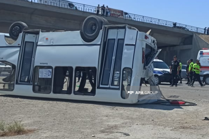 Bakı-Quba yolunda 2 sərnişin avtobusu toqquşub, ölən və yaralananlar var