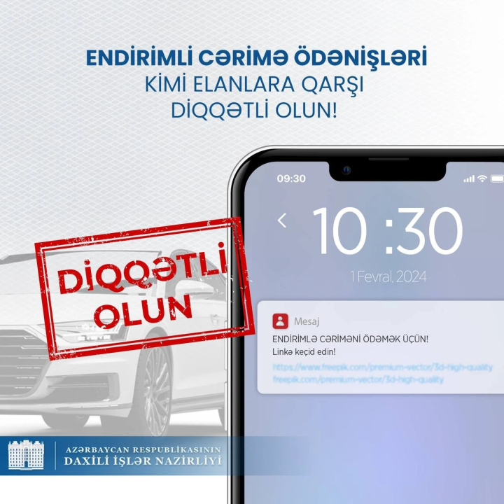 DİN vətəndaşları saxta linklərə qarşı xəbərdarlıq edib