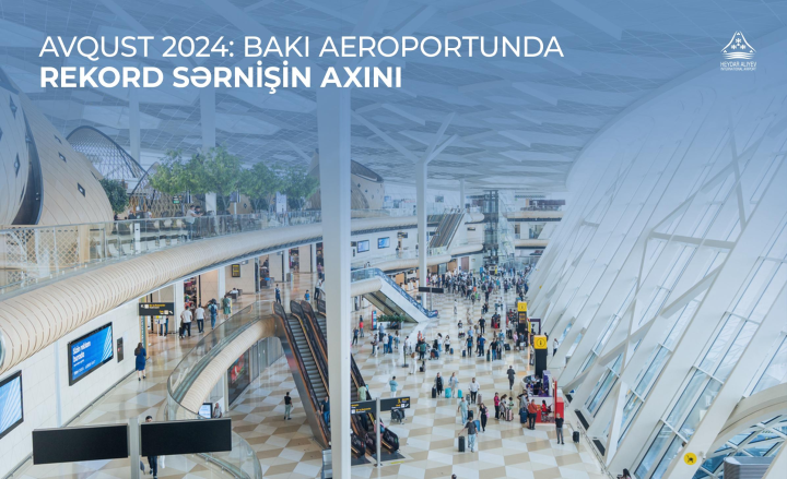 Bakı aeroportunda rekord sərnişin axını qeydə alınıb