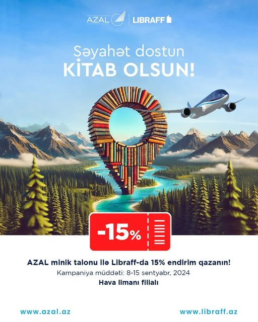 Səyahət dostun kitab olsun: AZAL və “Libraff”dan Bilik Gününə özəl təklif