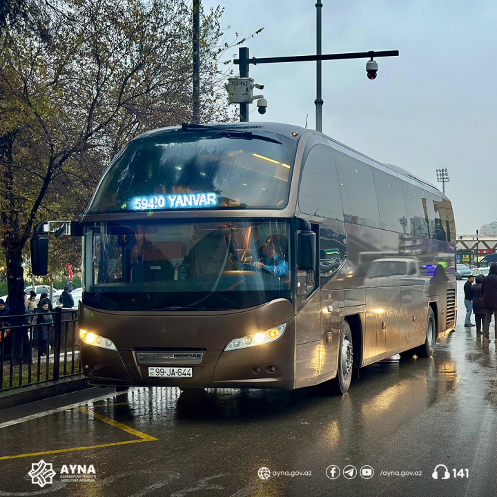 Bu gündən Bakı-Sumqayıt istiqamətində yeni ekspres avtobus marşrutu istifadəyə verilib