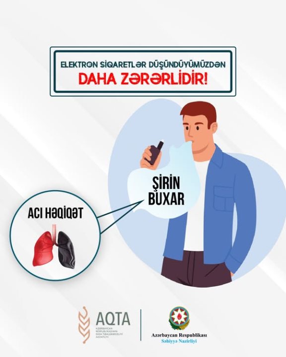 Şirin buxar, acı həqiqət - Elketron siqaretlərin zərərləri