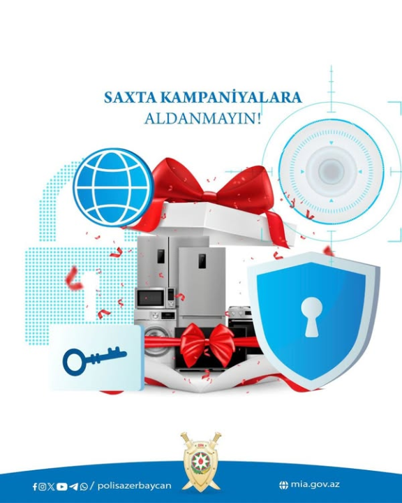 Sosial şəbəkələrdə müxtəlif mağazalar şəbəkəsinin adından fişinq kampaniyası həyata keçirilir - DİN xəbərdarlıq edir