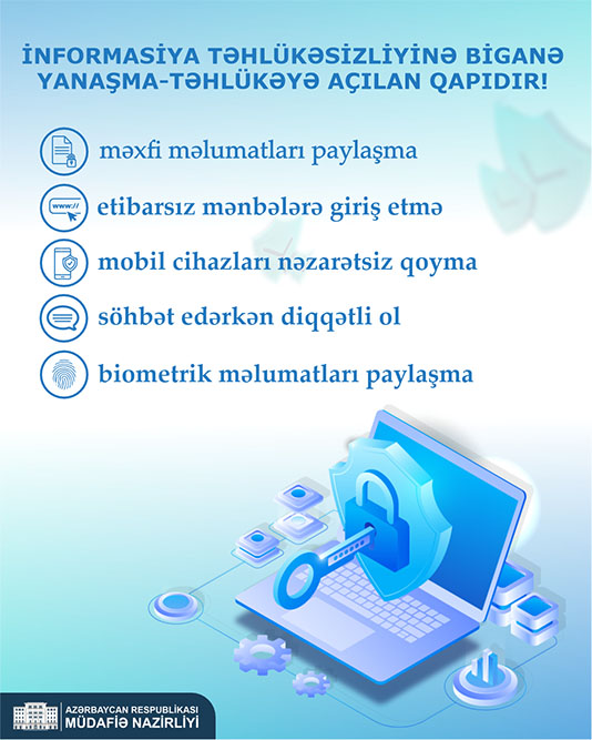 Azərbaycan Ordusunda kibertəhlükəsizliyə və dövlət sirrinin mühafizəsinə dair tədbirlər keçirilir