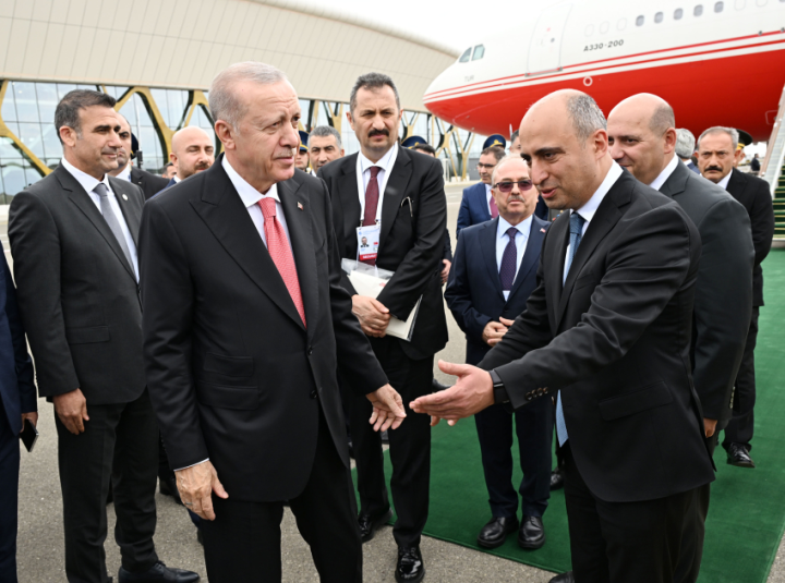 Rəcəb Tayyib Ərdoğan Azərbaycana səfərə gəlib