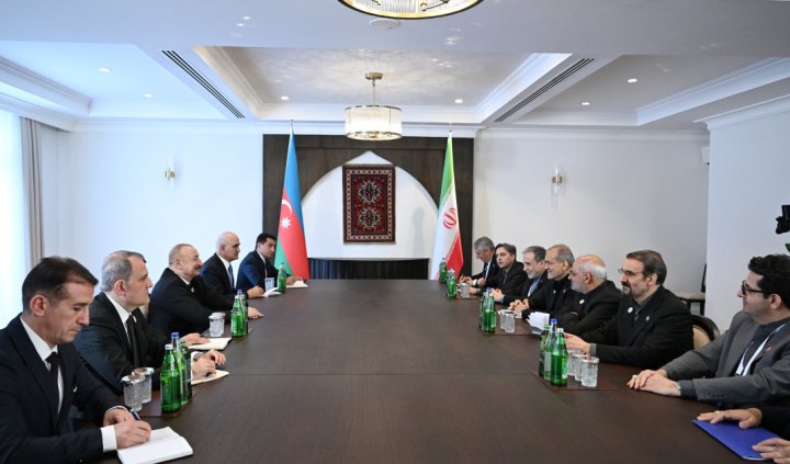 Xankəndidə İlham Əliyevlə Məsud Pezeşkianın görüşü keçirilib