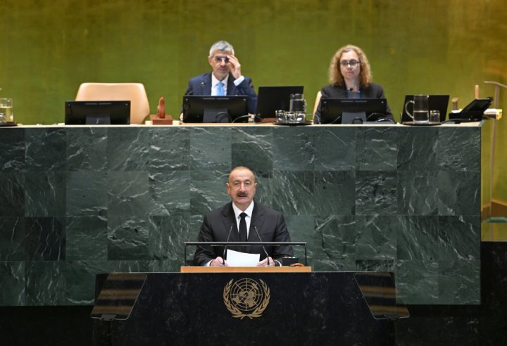 Prezident İlham Əliyev BMT-nin Baş Assambleyasında çıxış edib - Tam Mətn /VİDEO