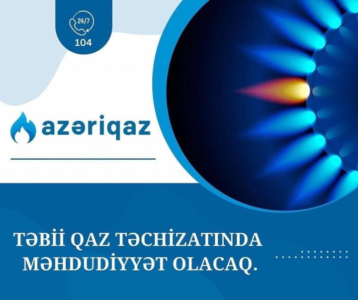 Paytaxtın bəzi ərazilərində qaz olmayacaq