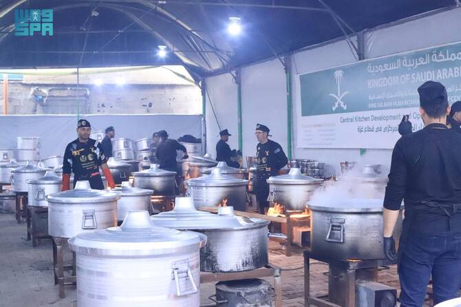 Səudiyyə mətbəxi Qəzzadakı fələstinlilərə gündəlik 24.000 yemək verəcək