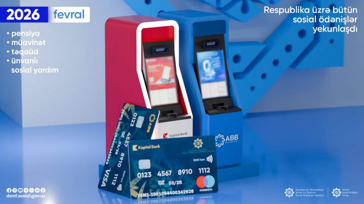 Fevral ayının bütün sosial ödənişləri yekunlaşdırılıb