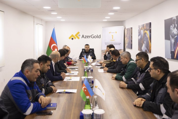 “AzerGold” QSC Daşkəsəndə Ümumdünya Mülki Müdafiə Gününə həsr olunmuş tədbir keçirib