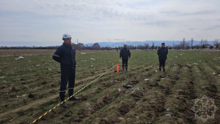 Naxçıvanda məktəb yaxınlığına düşən dronun qalıqları - FOTOLAR