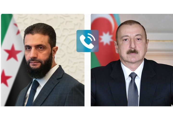 Əhməd Əl Şaraa Azərbaycan Prezidenti ilə telefonla danışıb