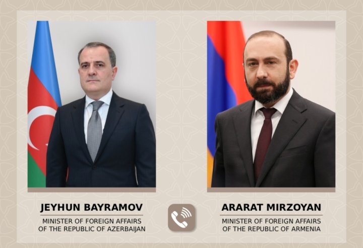 Ceyhun Bayramovla Ararat Mirzoyan arasında telefon danışığı aparılıb