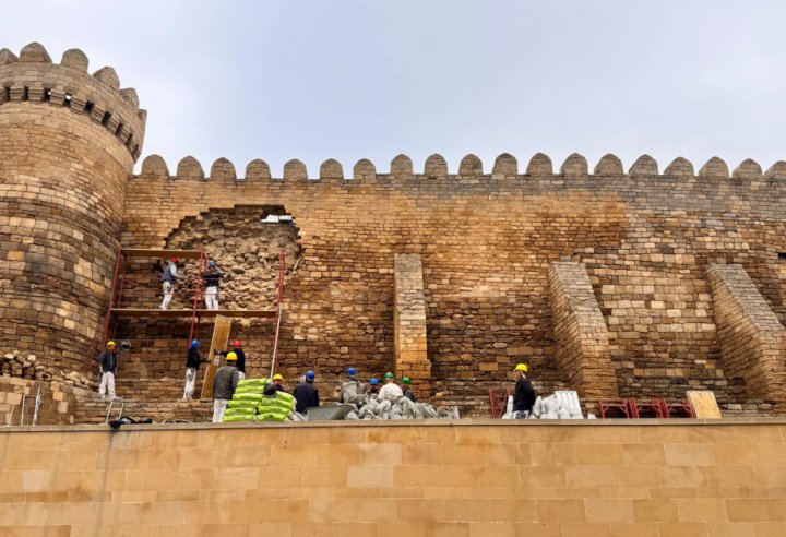 Tarixi Qala divarında qismən dağılma ilə bağlı təxirəsalınmaz tədbirlər görülür